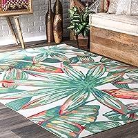 Algopix Similar Product 20 - nuLOOM Contemporary Floral Lindsey Area