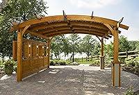 Algopix Similar Product 20 - Sonoma Arched Wood Pergola 16x16 Redwood