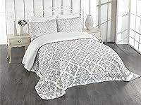 Algopix Similar Product 1 - Ambesonne Grey Bedspread Antique