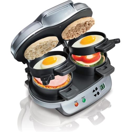 Algopix Similar Product 10 - Hamilton Beach Dual Breakfast Sandwich