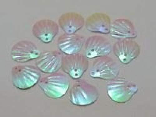 Algopix Similar Product 12 - Sequin Seashell WhiteAB 12mm top