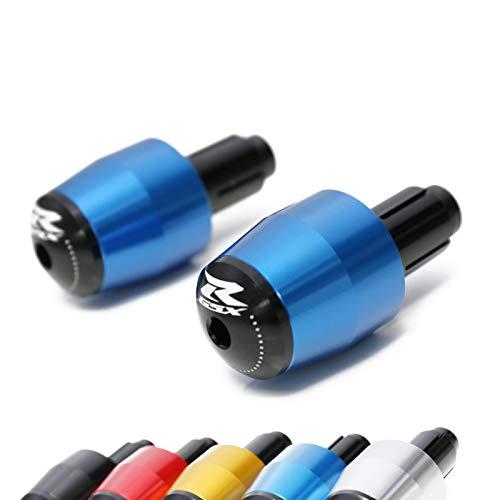 Algopix Similar Product 14 - Blue Lim Racing CNC Bar Ends For Suzuki