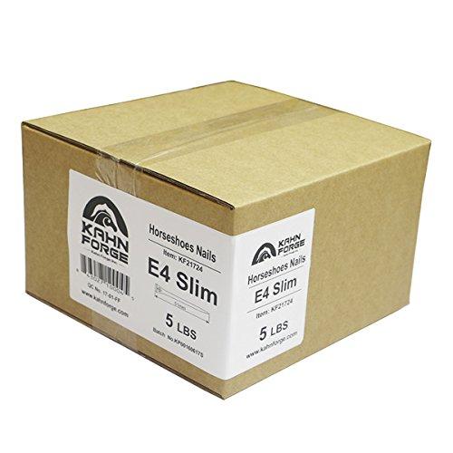 Algopix Similar Product 12 - Kahn Horseshoe Nails E4 Slim 51mm - 5LBS