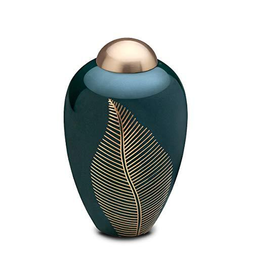 Algopix Similar Product 15 - Elegant Leaf Large Pet Cremation Urn