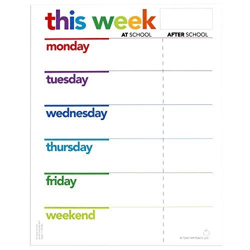 Algopix Similar Product 2 - Teacher Desk Calendar Teacher Peach