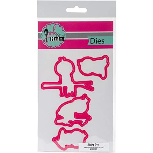 Algopix Similar Product 12 - PNM058 Pink And Main Dies-Sloths, 4/Pkg