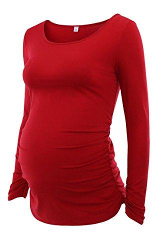 Algopix Similar Product 14 - Liu  Qu Womens Maternity Ruched Tunic