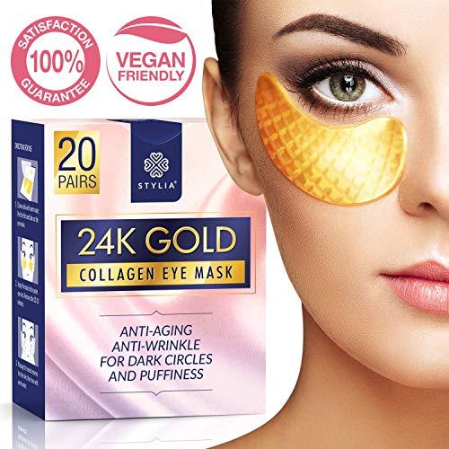Algopix Similar Product 12 - 20 Pairs Under Eye Mask Patches 24k