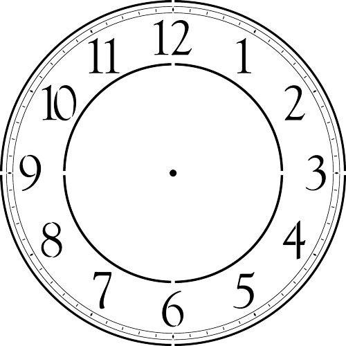 Algopix Similar Product 1 - Contemporary Clockface Wall Stencil (46)