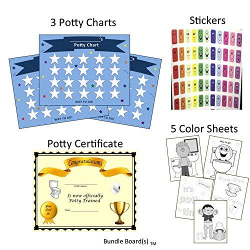 Algopix Similar Product 9 - Bundle Boards Potty 3 Sheets Chart