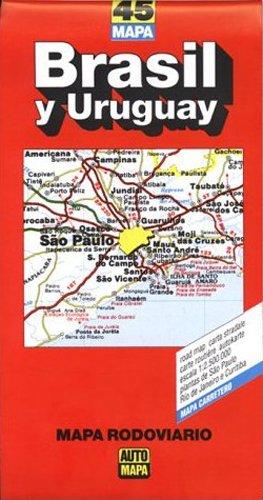 Algopix Similar Product 15 - Brasil  Uruguay Road Map Buenos Aires