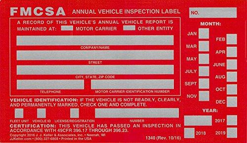 Algopix Similar Product 19 - JJ Keller 54SN Annual Vehicle