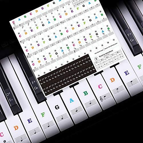 Algopix Similar Product 4 - HTIANC Piano Sticker Removable Labels
