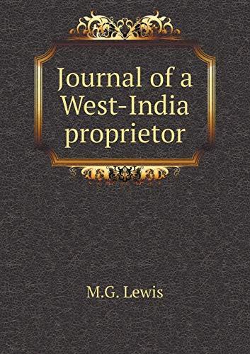Algopix Similar Product 12 - Journal of a West-India proprietor
