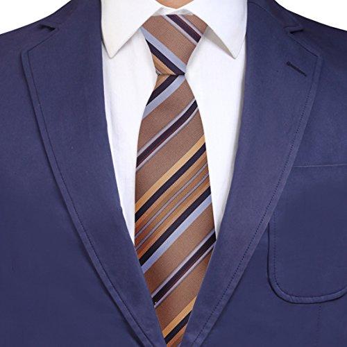 Algopix Similar Product 1 - YG CID00811 Brown Wedding Ties Men
