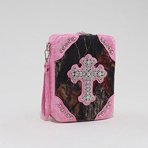 Algopix Similar Product 17 - Realtree  Pink Camo Cross Accent Bible