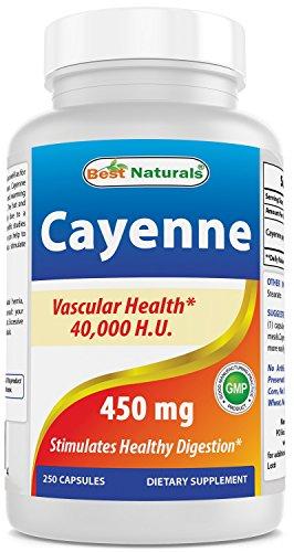 Algopix Similar Product 3 - Best Naturals Cayenne 450 mg  40000 HU