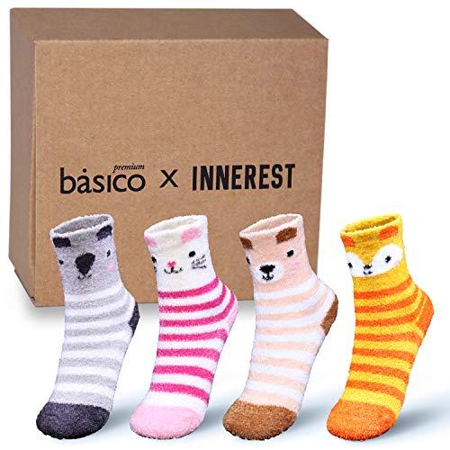 Algopix Similar Product 13 - Basico Kids Winter Fuzzy Socks Cozy