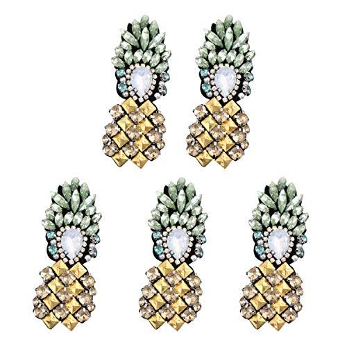 Algopix Similar Product 17 - VOSAREA 5pcs Rhinestones Patches sew on