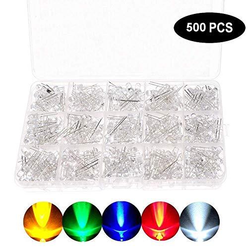 Algopix Similar Product 3 - Yakamoz 500Pcs Ultra Bright 5mm LED