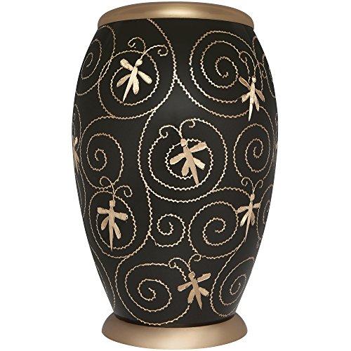 Algopix Similar Product 20 - Black Cremation Urn with Gold