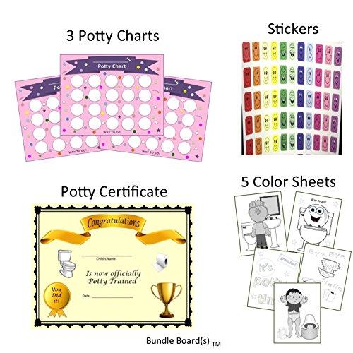 Algopix Similar Product 10 - Bundle Boards Potty 3 Sheets Chart