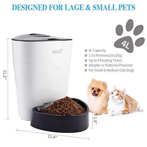 Algopix Similar Product 19 - ROMEKER Automatic Cat Feeder 4L Smart