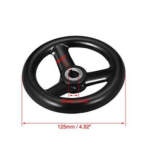 Algopix Similar Product 1 - uxcell Diameter Hand Wheel 125mm x 12mm