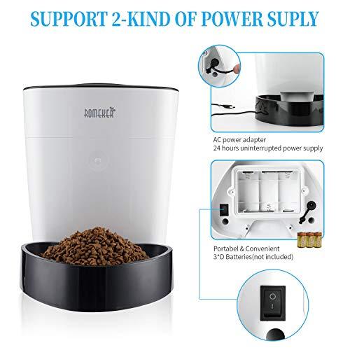 Algopix Similar Product 9 - ROMEKER Automatic Cat Feeder 4L Smart