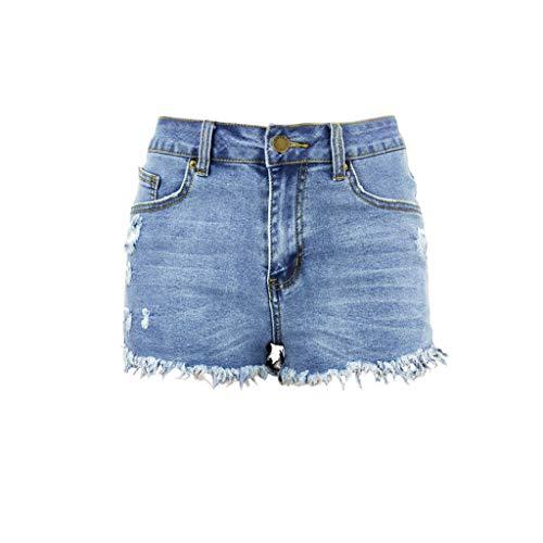 Algopix Similar Product 14 - FEDULK Womens Mid Waist Jean Shorts