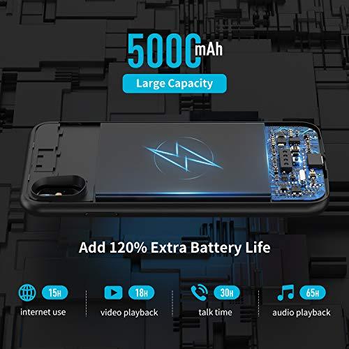 Algopix Similar Product 8 - Battery Case for iPhone XS Max 5000mAh
