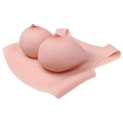 Silicone/Cotton Filled Breastplate D-Cup Chest Shapes Touch Soft False Boobs  Enhancer for Mastectomy Prosthesis Transgender (Color : Color 2, Size :  Cotton Filled) : : Fashion