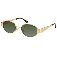 Algopix Similar Product 3 - mosanana Retro Oval Sunglasses Womens