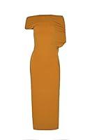 Algopix Similar Product 9 - Altuzarra, Kim Dress, M, Golden Cider