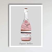 Algopix Similar Product 10 - Poppin Bottles Marble Champagne Art