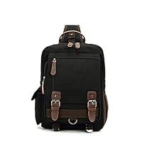 Algopix Similar Product 17 - Sechunk Canvas backpack Messenger Bag