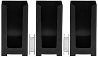 Algopix Similar Product 6 - Rattleware Snap Bin 3-Lid Holder, Black