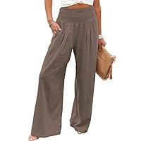 Algopix Similar Product 8 - Linen Pants Women Summer High Waisted