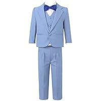 Algopix Similar Product 9 - renvena Boys Classic Tuxedo Suits No