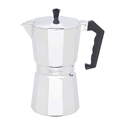 Imusa Espresso Coffeemaker 3 Cup Aluminum and Red