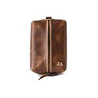 Algopix Similar Product 11 - Heirloom Leather Dopp Kit Bag