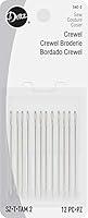 Algopix Similar Product 10 - Dritz 56C2 Crewel Hand Needles Size 2
