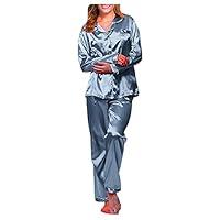 Algopix Similar Product 4 - HICItro Satin Pajamas Set For Women 2