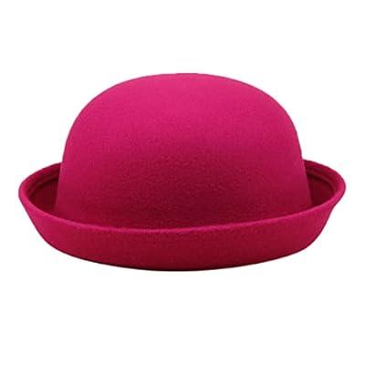 Best Deal for GuangYuan Wide Brim Hat Boys with Curly Cord Wide Brim Felt