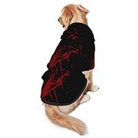 Algopix Similar Product 3 - Dog Sweater Bloody Splatter Dog Coats