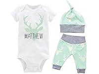 Algopix Similar Product 6 - Deer Mint Gray Personalized Boy Baby