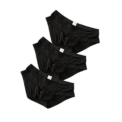 Best Deal for Faringoto Men's Lingerie Ice Silk Underwear Low Waist Mesh