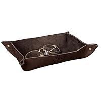 Algopix Similar Product 8 - Personalized Leather Valet TrayDesk