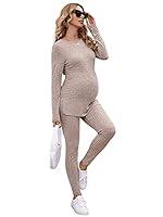 Algopix Similar Product 19 - SOLY HUX Womens Maternity Sets 2 Piece