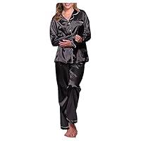 Algopix Similar Product 18 - HICItro Satin Pajamas Set For Women 2
